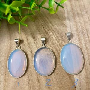 Opalite Silver Pendant - Choose One